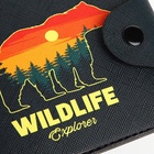 Кошелёк детский Wildlife, маленький, на кнопке, чёрный - Фото 6