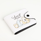 Кошелёк маленький Sleep time, детский, на кнопке, бежевый - Фото 3