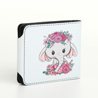 Кошелёк детский «Слоник», маленький, на кнопке, белый - Фото 2