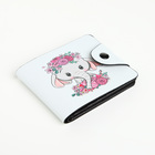 Кошелёк детский «Слоник», маленький, на кнопке, белый - Фото 3