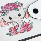 Кошелёк детский «Слоник», маленький, на кнопке, белый - Фото 4