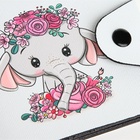 Кошелёк детский «Слоник», маленький, на кнопке, белый - Фото 6