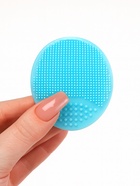 Щётка для умывания «Овал», на присоске, 6.3×5.2 см, голубая - Фото 3