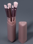 Набор кистей для макияжа, 5 предметов, сиреневый - Фото 4