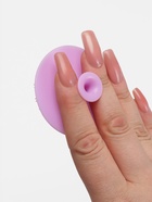 Щётка для умывания «Круг», силиконовая, на присоске, d=5.5 см, сиреневая - Фото 4