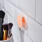 Щётка для умывания «Круг», силиконовая, на присоске, d=5.5 см, бежевая - Фото 4