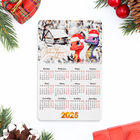 Магнит-календарь "С Новым Годом!" колпак, символ года, ПВХ, винил,11 х 9 см - Фото 1