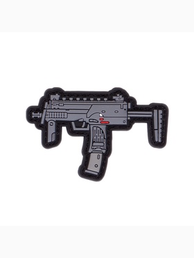 Шеврон на одежду «Автомат MP7», на липучке, 8×5 см, разноцветный