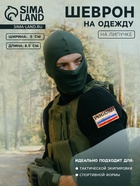 Шеврон на одежду «Россия», на липучке, 8.5×5 см, разноцветный - Фото 1