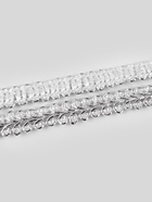 Тесьма декоративная «Шанель», 8 мм, 10±1 м, цвет серебряный - Фото 3