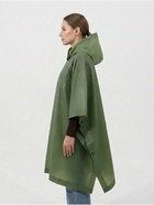 Дождевик - пончо, взрослый, размер универсальный, ЭВА матовая 160 г, зелёный - Фото 3