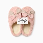 Тапочки женские, размер 40-41, цвет розовый - фото 25391368