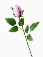 Цветы искусственные "Роза бутон бархат" 43 см,(бутон-h-7см)  розовый - фото 809138971