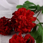 Цветы искусственные "Гортензия люкс кустовая" 64 см, красный - фото 809233172