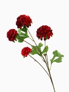 Цветы искусственные "Гортензия люкс кустовая" 64 см, красный - фото 809302236