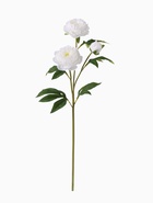 Цветы искусственные «Пион Беверли люкс», h=60 см, белые - фото 53390930