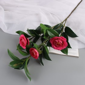 Цветы искусственные "Камелия" 85 см, ярко-розовый