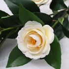 Цветы искусственные "Камелия" 85 см, белый - фото 809121825