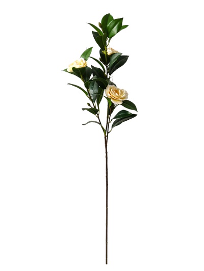 Цветы искусственные «Камелия», h=85 см, белые