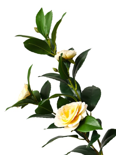 Цветы искусственные «Камелия», h=85 см, белые