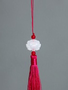 Подвеска текстиль, пластик «Кисть. Лотос», ярко-розовая, 1.2×2.7×14.5 см  (артикул 10532081)  большой выбор товаров оптом и в розницу по низким ценам с доставкой