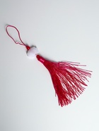 Подвеска текстиль, пластик «Кисть. Лотос», ярко-розовая, 1.2×2.7×14.5 см  (артикул 10532081)  большой выбор товаров оптом и в розницу по низким ценам с доставкой