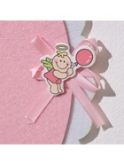 Украшение на гендер пати «Подвеска Аист с девочкой», 27×27×46 см, розовое - Фото 4