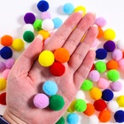 Набор текстильных деталей для декора «Бомбошки», 100 шт., размер 1 шт. — 2 см - Фото 3