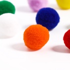 Набор текстильных деталей для декора «Бомбошки», 100 шт., размер 1 шт. — 2 см - Фото 6