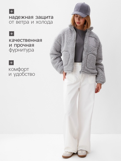 Куртка женская демисезонная MINAKU, серая, размер 42