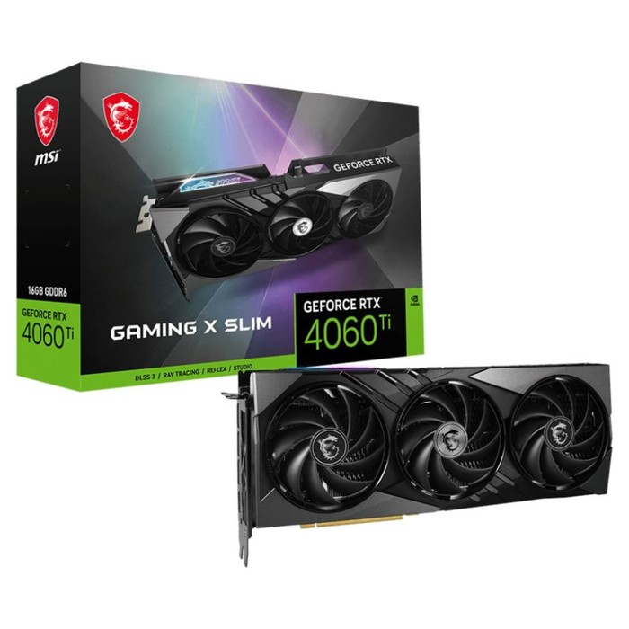 Видеокарта MSI PCI-E 4.0 RTX 4060 Ti GAMING X SLIM 16G NVIDIA GeForce RTX 4060TI 16Gb 128bi   106852 - фото 51649542