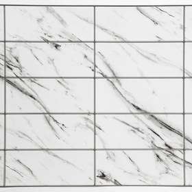 Панель ПВХ Травертин белый 482 х 957 мм