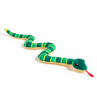 Мягкая игрушка «Змея», в полоску, 39 см, цвет зелёный - Фото 3