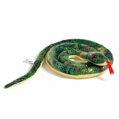 Мягкая игрушка «Змея», 18 см, цвет зелёный