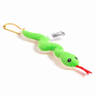 Мягкая игрушка «Змея», с блёстками, на подвесе, 11 см, цвет МИКС - фото 110819594