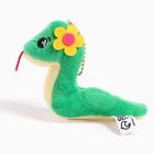 Мягкая игрушка «Змея», с цветком, на подвесе, 8 см, цвет МИКС - Фото 4