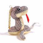 Мягкая игрушка «Змея», блестящая, на подвесе, 7 см, цвет МИКС - Фото 3