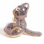 Мягкая игрушка «Змея», блестящая, на подвесе, 7 см, цвет МИКС - Фото 4