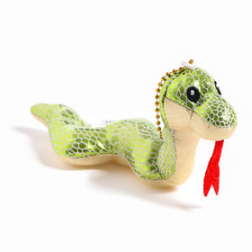 Мягкая игрушка «Змея», с золотым животиком, на подвесе, 7 см, цвет МИКС