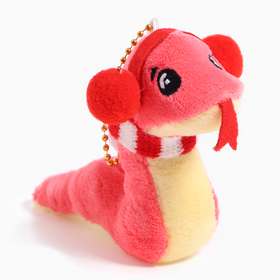 Мягкая игрушка «Змея», зимняя, на подвесе, 9 см, цвет МИКС