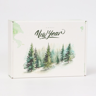Складная коробка «Зимний лес», 30,7 × 22 × 9,5 см