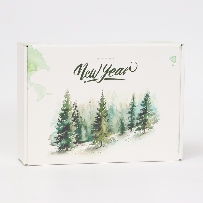 Складная коробка «Зимний лес», 30,7 × 22 × 9,5 см - Фото 1