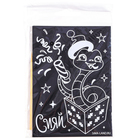 Гравюры с цветным основанием на новый год «Змея», 2 шт., набор для творчества - Фото 6