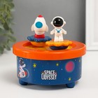 Сувенир музыкальный механический магнитный «Космические приключения», 12.2×12.2×11.5 см - Фото 1