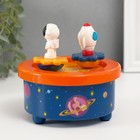 Сувенир музыкальный механический магнитный «Космические приключения», 12.2×12.2×11.5 см - Фото 2