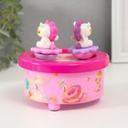 Сувенир музыкальный механический магнитный «Единороги», 12.2×12.2×11.5 см - Фото 2