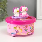 Сувенир музыкальный механический магнитный «Единороги», 12.2×12.2×11.5 см - Фото 3