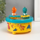 Сувенир музыкальный механический магнитный «Динозавры», 12.2×12.2×11.5 см - Фото 2