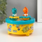 Сувенир музыкальный механический магнитный «Динозавры», 12.2×12.2×11.5 см - Фото 3