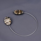 Подхват для штор «Овал», 5×3.5×21 см, цвет кофе с молоком - Фото 2